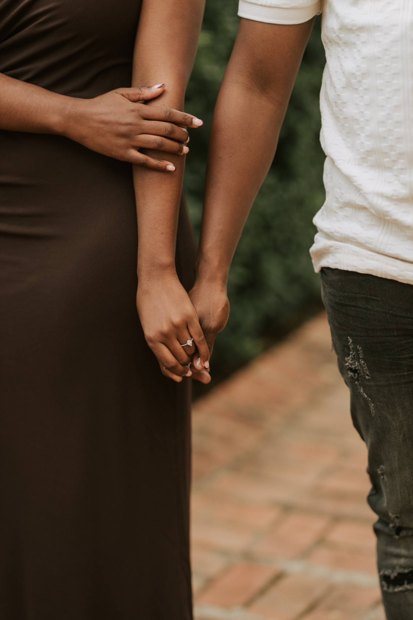 Lesego and Kgatlhiso engagement photograph